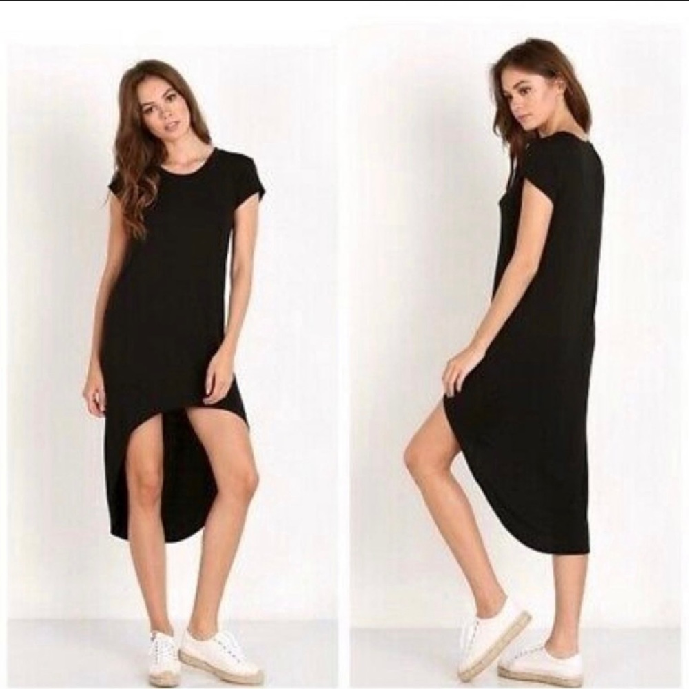 Joah Brown Robbed T- shirt hi lo dress